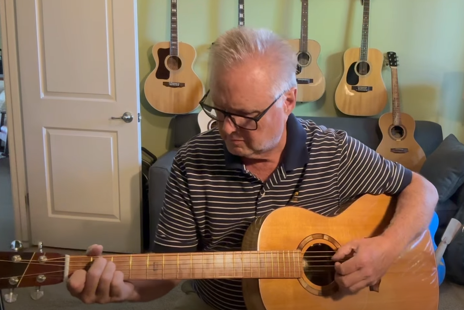 Playing Left Handed Concert Guitar #2